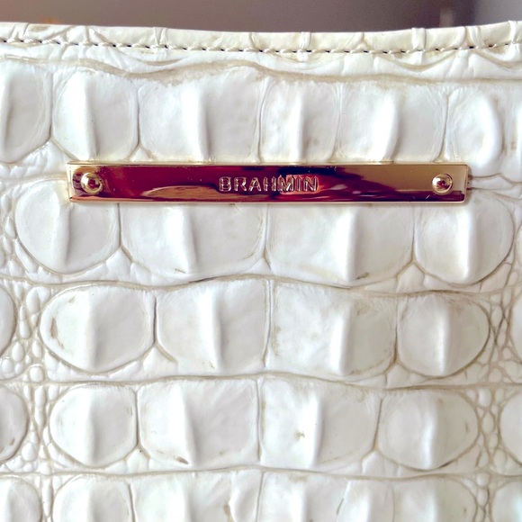 🩷Brahmin White Leather Handbag  NWT - Picture 4 of 10